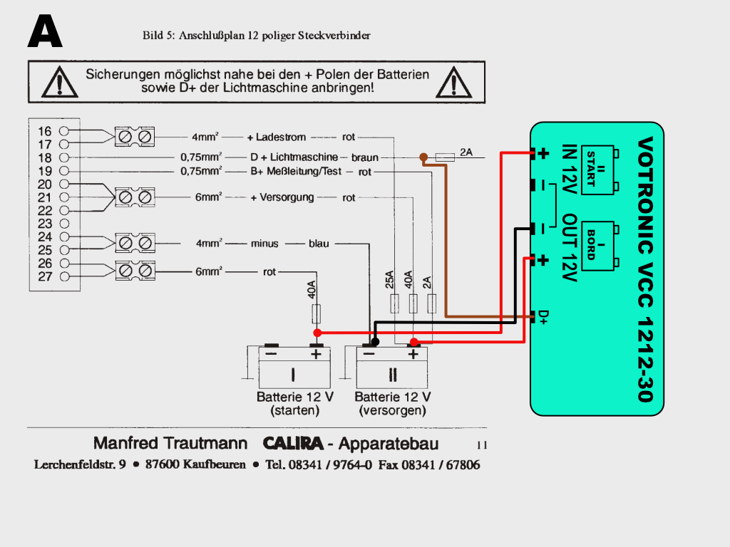 Votronic Booster An Calira Evs Anschlie En Wohnmobil Forum Seite