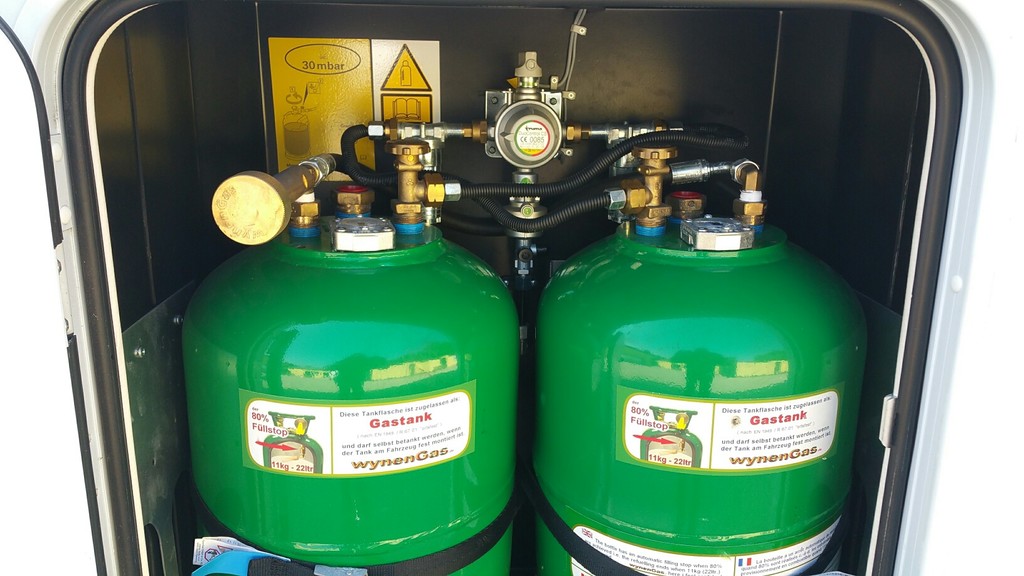 Tankgasflaschen - konforme Befestigung im Fahrzeug - Wohnmobil